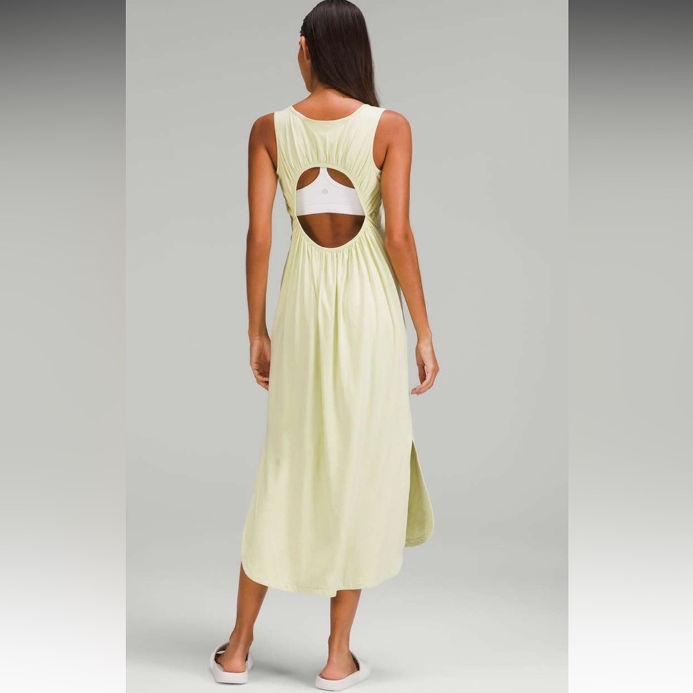 Lululemon‎ Pima Cotton Open-Back Midi Dress Dewy Size 6
NEW WITH TAGS